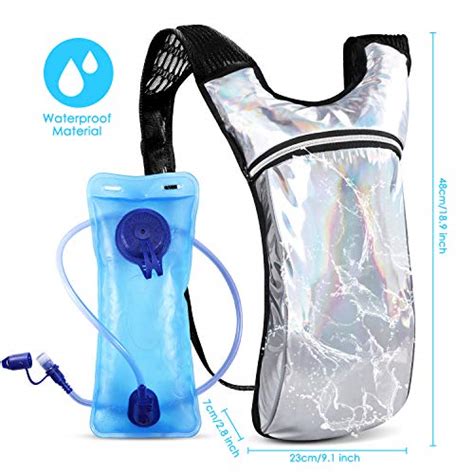 Skl Rave Hydration Backpack Hydration Pack With 2l Water Bladder Silver Pricepulse