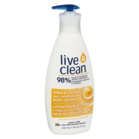 Live Clean Body Lotion Shea And Coconut