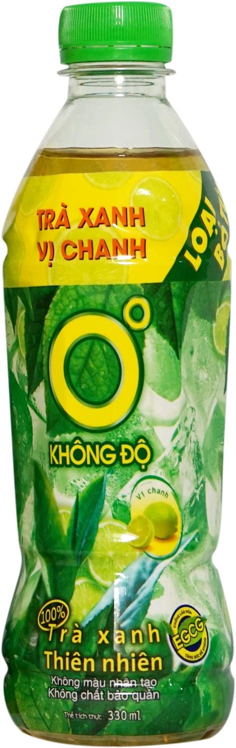 Trà xanh vị chanh Không Độ chai PET 330ml