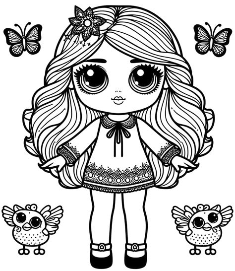 L.O.L. Surprise Dolls Coloring Pages - 40 Different Coloring Sheets