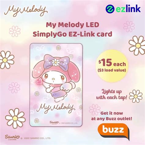 Brand New My Melody Led Simplygo Ez Link Card Tickets Vouchers