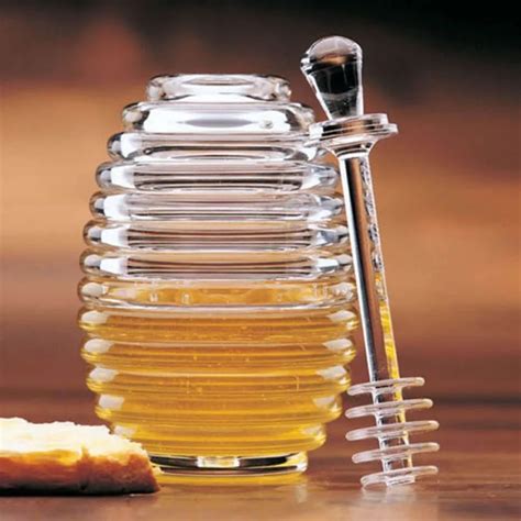 Aliexpress Buy Honey Dispenser Honey Juice Jam Jar Transparent