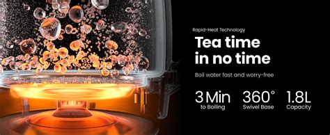 Amazon Chefman Electric Kettle 1 8L 1500W Hot Water Boiler Removable Lid For Easy