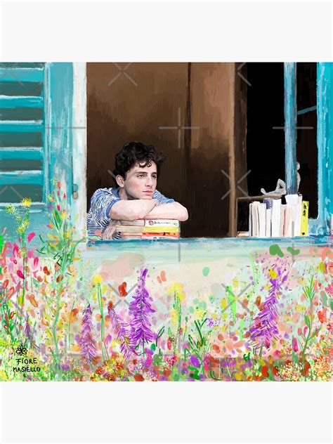 "Elio Elio Elio, Call me by your name - Ilusfloreada" Sticker for Sale by FioreMasiello8 | Redbubble