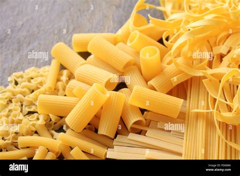 Fresh Uncooked Pasta Stock Photo Alamy