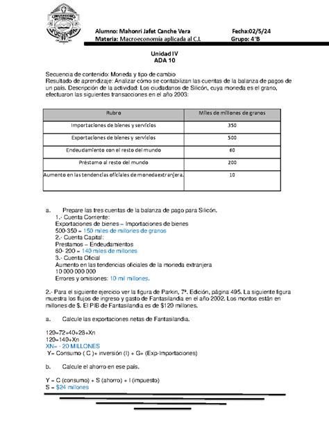 ADAS Unidad IV 2024 Materia Macroeconomía aplicada al C Grupo 4