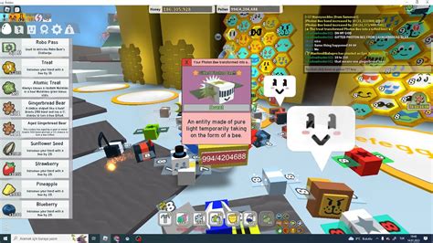 GIFTED PHOTON BEE FROM 1 GINGERBREAD Roblox Bee Swarm Simulator