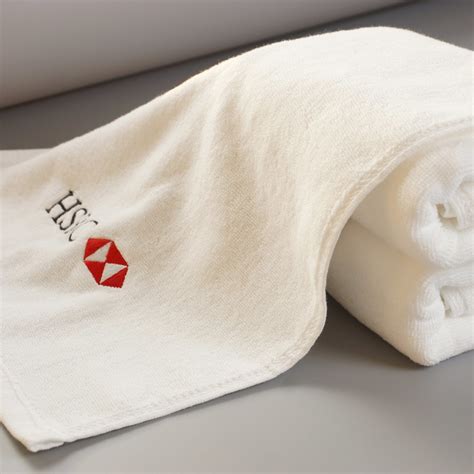 100 Cotton Plain Style Hand Towel Custom Brand Embroidery Logo China