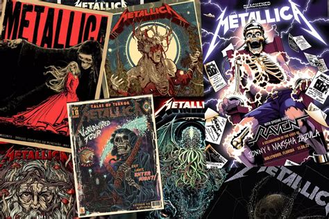 Here Are Some of the Coolest Metallica Concert Posters From 2022