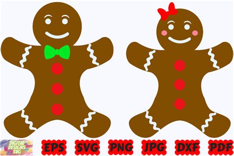 Gingerbread Svg Christmas Gingerbread Graphic By