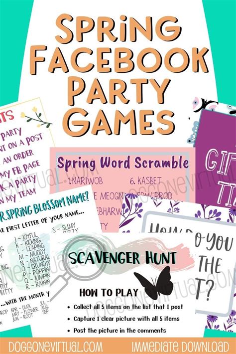 Parties Are Supposed To Be Fun Jazz Up Your Facebook Parties With Our Ready Made Pack Of Spring