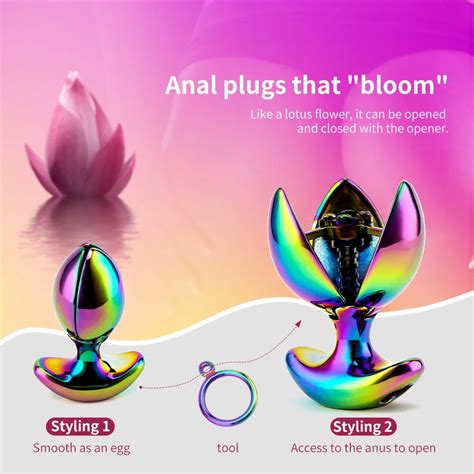 Anal Plug Medical Stainless Steel Anal Plug Asslock Dilator Opening Lotus Butt Plug Stimulator