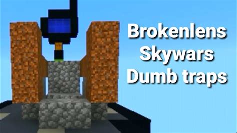 Minecraft Brokenlens Skywars Dumb Traps Youtube