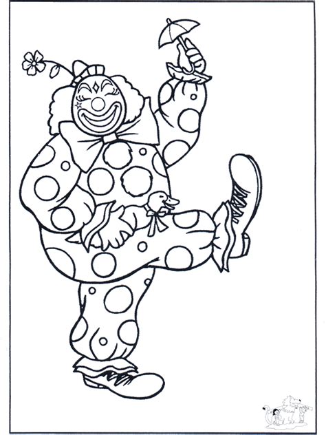 Circus Clown Coloring Pages