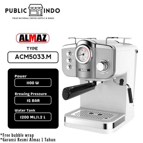 Jual Mesin Kopi Almaz ACM5033 M Metalic White Special Edition Naked Porta Di Seller Almaz