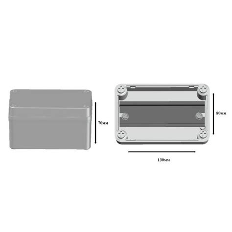 Коробка распределительная 130х80x70 с DIN-рейкой IP67, с гладкими ...