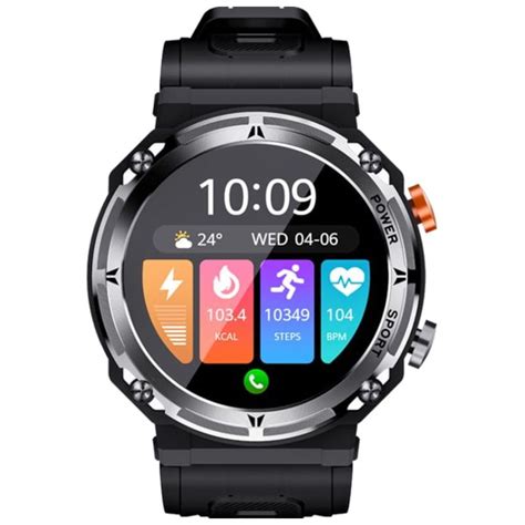 LEMFO C21 Pro Montre Connectée Bluetooth IP68 Couleur Argent