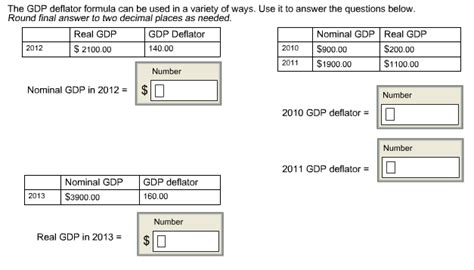 Solved the GDP deflator formula can be used in a variety of | Chegg.com