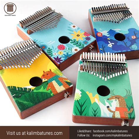 Buy Painted Keys Kalimba With Audio Input At Kalimbatunes