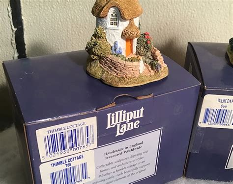 Lilliput Lane Thimble Cottage 1995 Enesco Mib Etsy