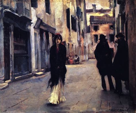 Street in Venice Painting | John Singer Sargent Oil Paintings