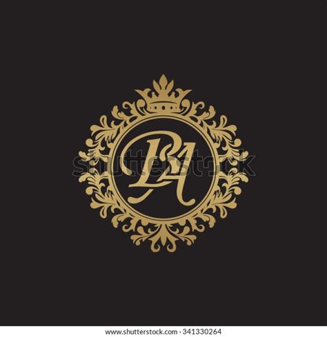 Ba Initial Luxury Ornament Monogram Logo Stock Vector Royalty Free