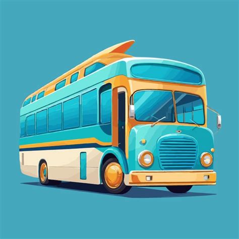 Premium Vector Bus Vector On A Background