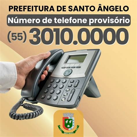 Prefeitura disponibiliza número provisório de telefone Notícias