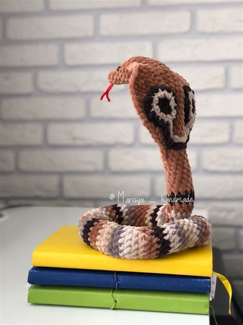 Crochet Pattern Snake And Cobra Set In Etsy In Scrap Yarn