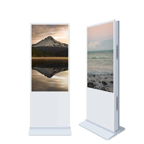 Floor Standing Vertical Tv Touch Screen Kiosk K Indoor Advertising