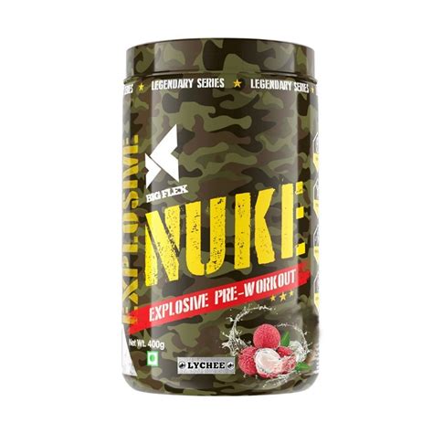 Bigflex Nuke Pre Workout 400g 33 Serving Lychee Stradenutrition™