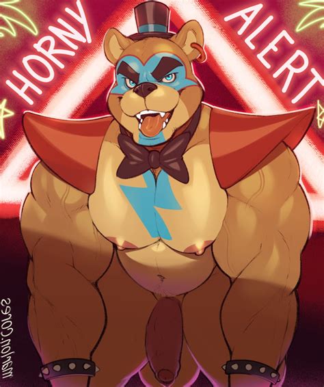 Rule 34 Anthro Balls Bara Bear Big Balls Big Pecs Big Penis Five Nights At Freddy S Five