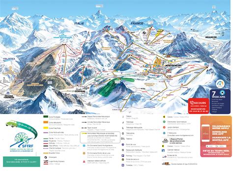 Montgenèvre Plan Des Pistes De Ski Montgenèvre