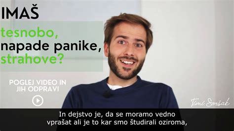 Odpravi Tesnobo Napade Panike In Strahove Youtube