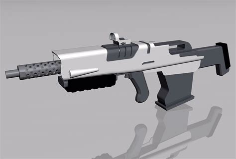 Sci Fi Rifle Weapon Model 2 Fbx Format 3d Sci Fi And Space Poser World