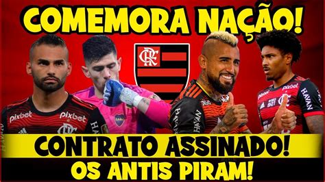 COMEMORA NAÇÃO CONTRATO ASSINADO FLAMENGO FORTE NO MERCADO DA BOLA