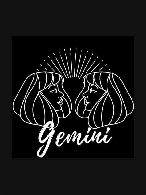 Gemini Zodiac Sign T Shirt For Sale By Spsantosdesign Redbubble