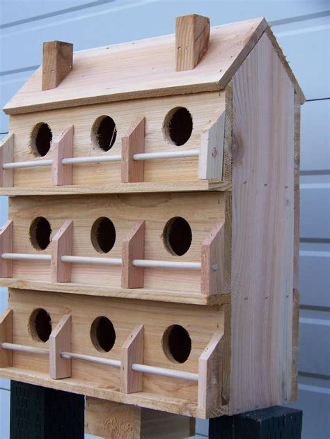 Purple Martin Bird House With 9 Seperate Compartments Western Etsy