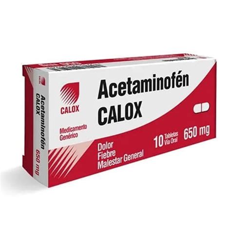 SuperMarket Sigo Costazul Acetaminofén Tab 650 Mg X10 Calox