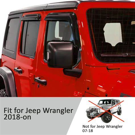 Snapklik Voron Glass Tape On Extra Durable Rain Guards For Jeep