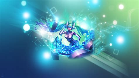 Dj Sona Kinetic League Of Legends Wallpaper By Aynoe On Deviantart