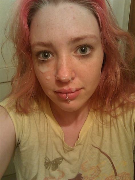 Pink Hair Pierced Lip Facial Selfie Porn Pic