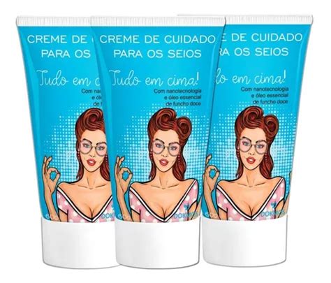 Melhor Creme Para Levantar Mama - Creme Para Aumentar E Levantar Os Seios Kit C/3 Frete Grátis | Frete grátis