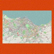 Bus map of Edinburgh city | Maps of Edinburgh | Maps of United Kingdom ...