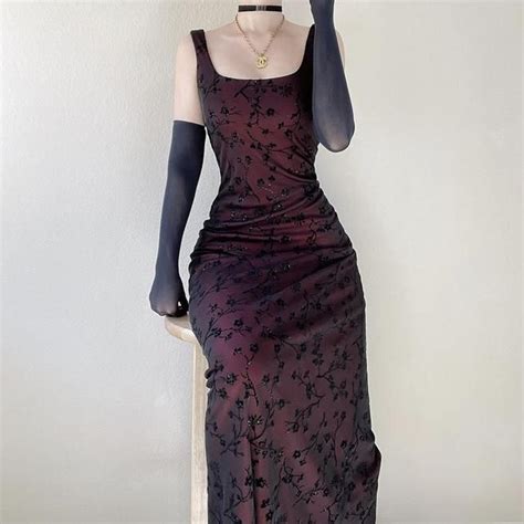 Early 2000s Gothic Fuchsia Vampy Beaded Prom Gown Artofit