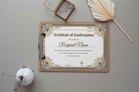 Editable Confirmation Certificate Template, Printable Certificate of ...