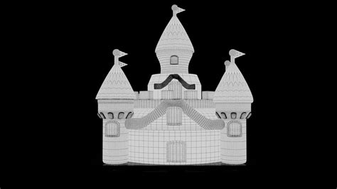 Super Mario 64 Castle 3d Model Cgtrader