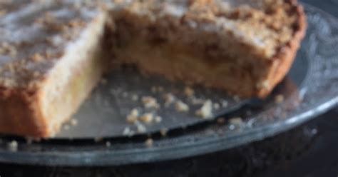 Tarta Crujiente De Manzana Y Almendra