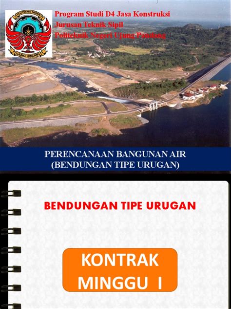 perenc bendungan tipe urugan
