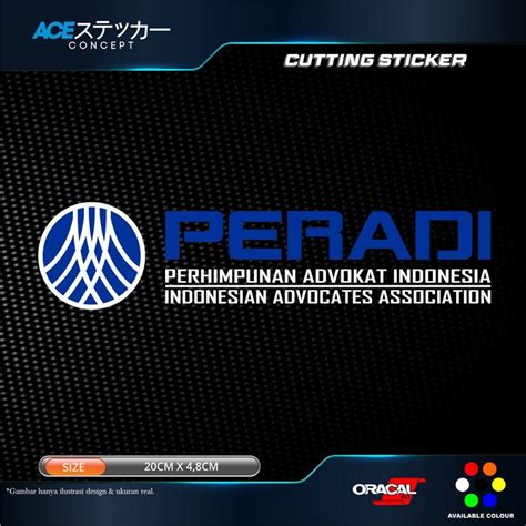 Jual Stiker Peradi Logo Baru Cutting Sticker Mobil Laptop Kota Bogor